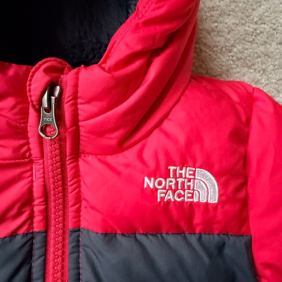 The North Face Toddler Red and Black Hooded Jacket - Picture 4 of 15